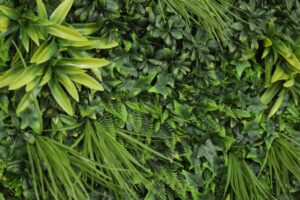 mur végétal artificiel vert
