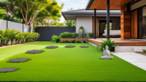 Maison zen avec des pas japonais