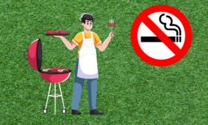 Risques du quotidien (barbecue et cigarette) détériorant le gazon synthétique