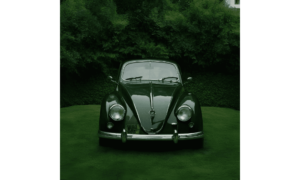 Voiture sur gazon synthétique